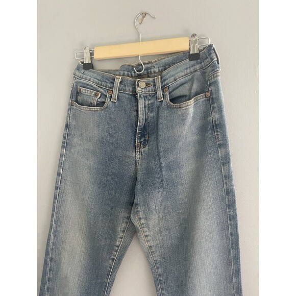 Ralph Lauren Polo Saturday Bootcut Cotton Stretch Denim Jeans Sz 4 Medium Wash - Picture 7 of 8